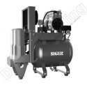 Kompresor bezolejowy dla 1-2 unitów stomatologicznych SIGER Air compressor, Model: SP075 Kompresor bezolejowy dla 1-2 unitów stomatologicznych SIGER Air compressor, Model: SP075