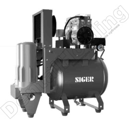 Kompresor bezolejowy dla 1-2 unitów stomatologicznych SIGER Air compressor, Model: SP075