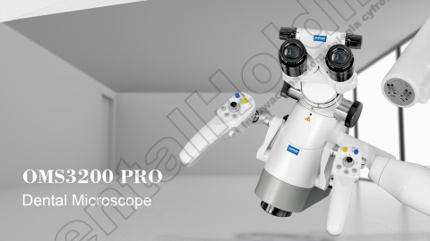 ZUMAX OMS3200 PRO-Jezdny (Tor wizyjny 3D kamera 4K, ANTIREFLECT, FLUODENT, Binokular 180˚, MAG PLUS Pokrętło PD, Ramię 850 mm