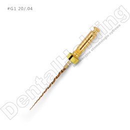 Pilniki maszynowe MG3 II, NiTi Gold, rozmiar: #G1 20/.04 (żółte), długośc: 25 mm, opakowanie 5 szt.