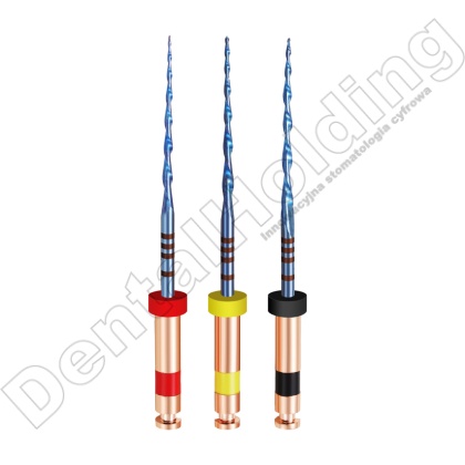 Pilniki maszynowe RC BLUE, system recyprokalny, rozmiar: #R25 #R40 #R50, długość 31 mm, 6 szt.