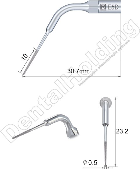 TIP E5D Z NASYPEM DIAMENTOWYM ENDO DO SKALERA TIP E5D Z NASYPEM DIAMENTOWYM ENDO DO SKALERA
