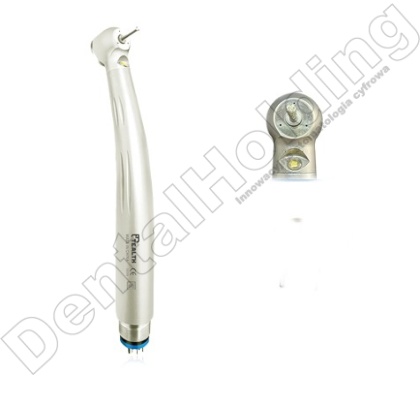 Turbina z generatorem światła, złącze 4-otworowe, główka Torque, potrójny spray, prędkość: 300 000-360 000 rpm