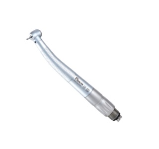 Turbina ze światłem, szybkozłączką typu NSK (6 otworów), główka torque, poczwórny spray, prędkość: 380 000-420 000 rpm