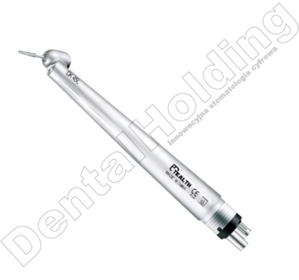 Turbina stomatologiczna 45° LED z generatorem, złącze 4-otworowe, push button, pojedynczy spray, 360 000 - 400 000 rpm