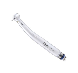 Turbina stomatologiczna z generatorem LED, potrójny spray, złącze 4-otworowe, głowica Torque, 320 000-350 000 rpm