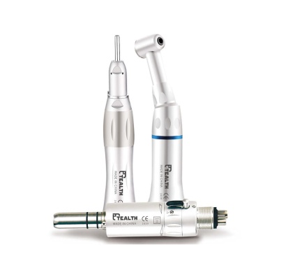 Zestaw końcówekSet: Push button contra angle 1pc Straight handpiece 1pc Air motor 1pc 2 holes