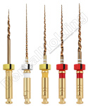 Pilniki maszynowe MG3 II, NiTi Gold, rozmiar: #SV-G2 (asortyment), długośc: 31 mm, opakowanie 5 szt. Pilniki maszynowe MG3 II, NiTi Gold, rozmiar: #SV-G2 (asortyment), długośc: 31 mm, opakowanie 5 szt.