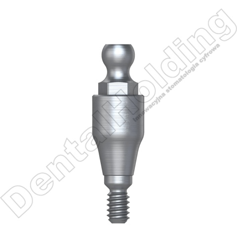 Łącznik kulowy narrow śr. 3,5mm, część dziąsłowa 4mm Hex