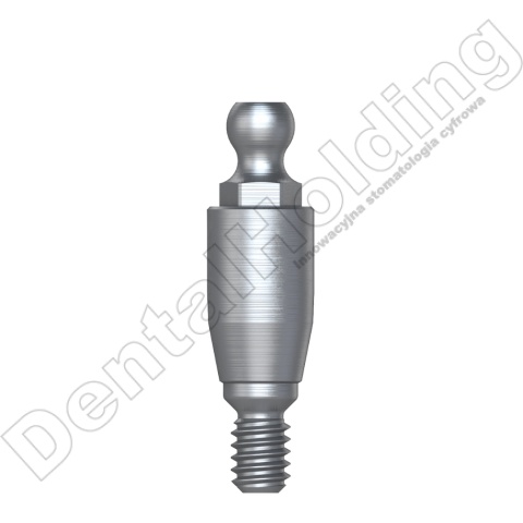 Łącznik kulowy regular śr. 3,5mm, część dziąsłowa 4mm Hex