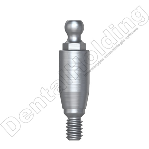 Łącznik kulowy regular śr. 3,5mm, część dziąsłowa 5mm Hex