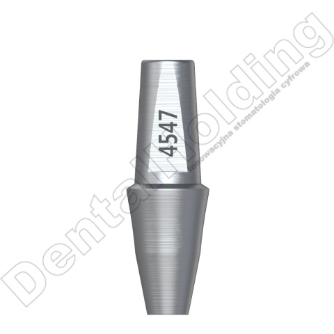 Łącznik prosty regular śr. 4,5mm, wys. 7,0mm, część dziąsłowa 4mm Non Hex