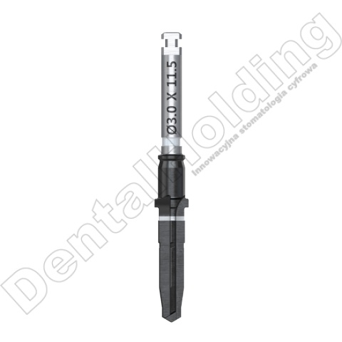 Wiertło końcowe chirurgiczne śr. 3,0mm, dł. 11,5mm