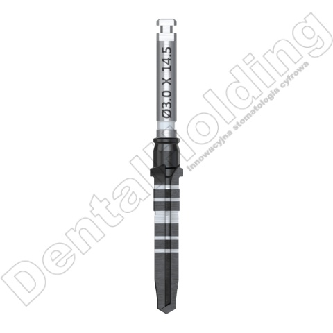 Wiertło końcowe chirurgiczne śr. 3,0mm, dł. 14,5mm