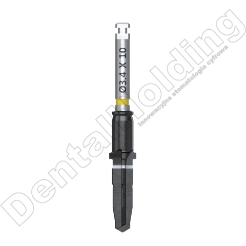 Wiertło końcowe chirurgiczne śr. 3,4mm, dł. 10,0mm