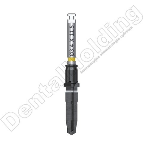 Wiertło końcowe chirurgiczne śr. 3,4mm, dł. 11,5mm