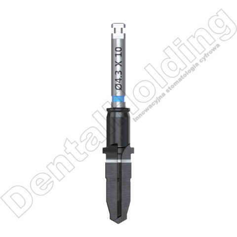 Wiertło końcowe chirurgiczne śr. 4,3mm, dł. 10,0mm
