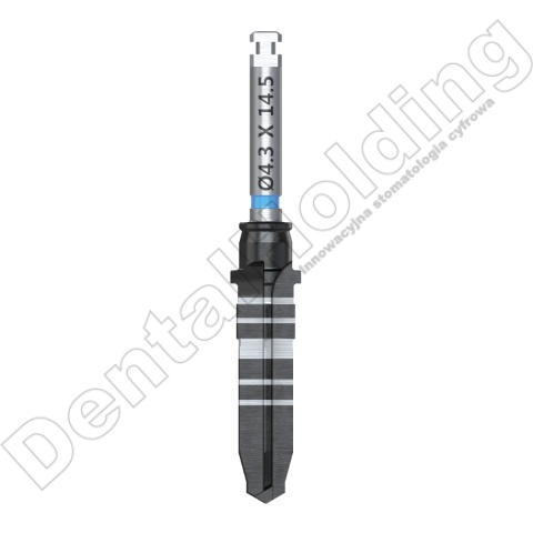 Wiertło końcowe chirurgiczne śr. 4,3mm, dł. 14,5mm