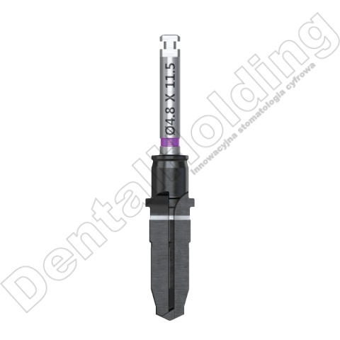 Wiertło końcowe chirurgiczne śr. 4,8mm, dł. 11,5mm