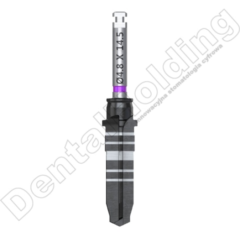 Wiertło końcowe chirurgiczne śr. 4,8mm, dł. 14,5mm