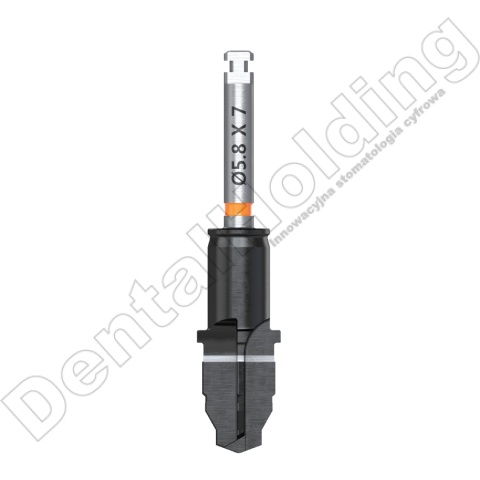 Wiertło końcowe chirurgiczne śr. 5,8mm, dł. 7,0mm