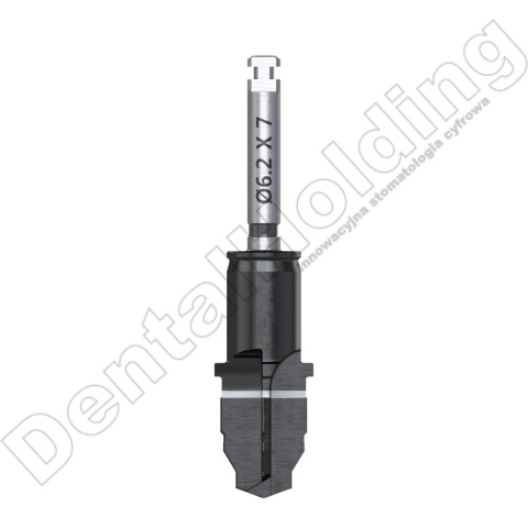 Wiertło końcowe chirurgiczne śr. 6,2mm, dł. 7,0mm