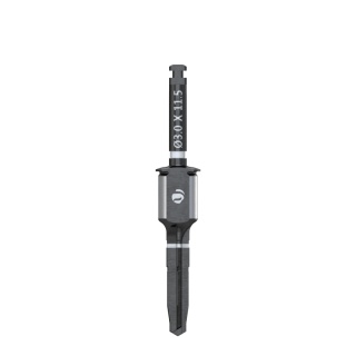 Wiertło końcowe do szablonów śr. 3,0mm, dł. 11,5mm