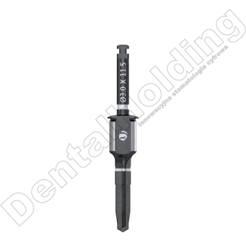 Wiertło końcowe do szablonów śr. 3,0mm, dł. 11,5mm