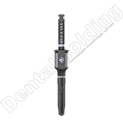 Wiertło końcowe do szablonów śr. 3,0mm, dł. 14,5mm