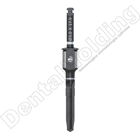 Wiertło końcowe do szablonów śr. 3,0mm, dł. 17,5mm