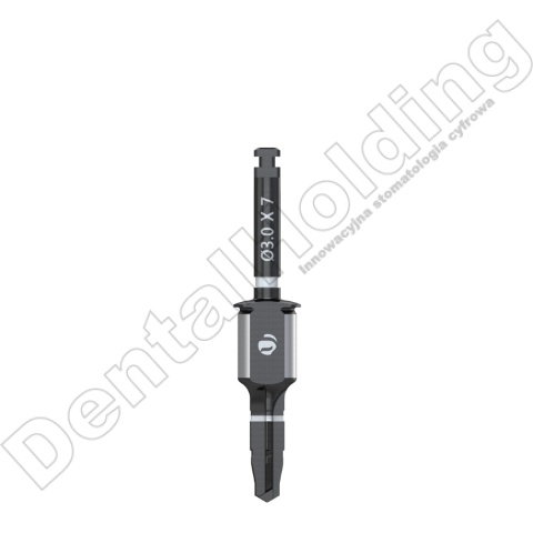 Wiertło końcowe do szablonów śr. 3,0mm, dł. 7,0mm