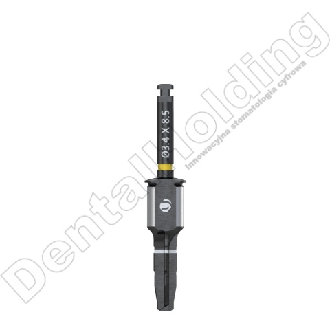 Wiertło końcowe do szablonów śr. 3,4mm, dł. 8,5mm