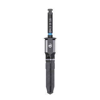 Wiertło końcowe do szablonów śr. 4,3mm, dł. 16,0mm