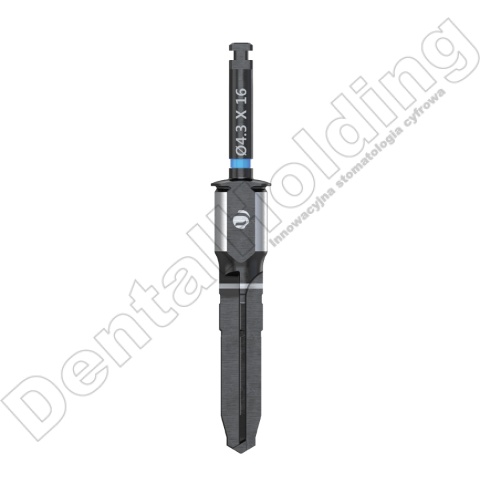 Wiertło końcowe do szablonów śr. 4,3mm, dł. 16,0mm