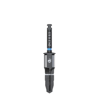 Wiertło końcowe do szablonów śr. 4,3mm, dł. 8,5mm