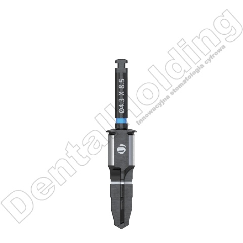 Wiertło końcowe do szablonów śr. 4,3mm, dł. 8,5mm