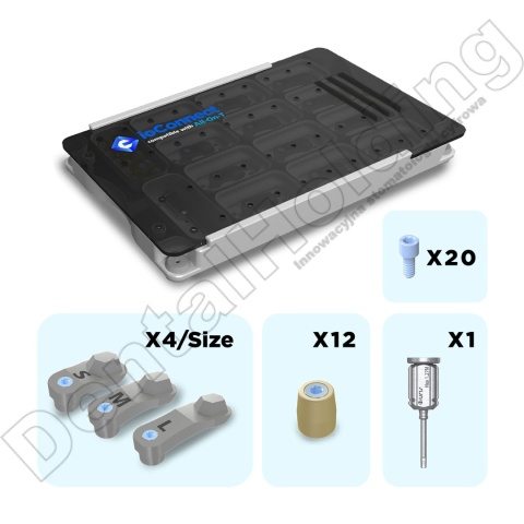 Zestaw z nakładkami HS, detektorami MUA (S/M/L), wkrętakiem All-on-T / Zestaw All-on-T (M1.4)