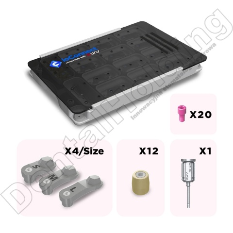 Zestaw z nakładkami HS, detektorami MUA (S/M/L), wkrętakiem URIS / Zestaw URIS (M1.6)