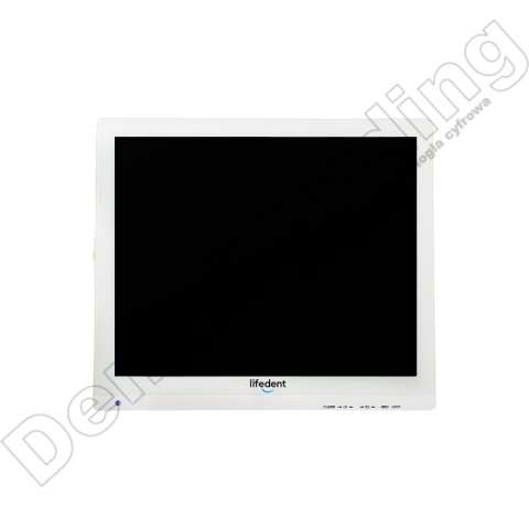 Monitor LIFEDENT 17" z ekranem szklanym (biały)