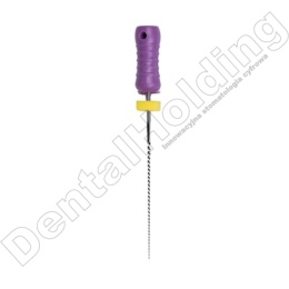 Pilniki K-Files do ręcznego oprocowywania kanałowego zęba, rozmiar: 010 (fioletowe), długość: 25 mm, 6 szt./blister
