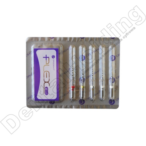 Pilniki maszynowe PLEX V PLUS, rozmiar: 015/08, 012/03, 017/045, 020/04, 025/04, długość: 25 mm, 5 szt./blister