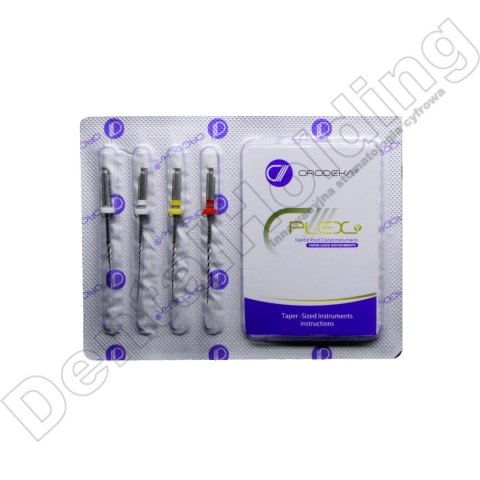 Pilniki maszynowe Plex V, rozmiar: assortyment (08/15, 03/15, 05/20, 06/25), długość: 28 mm, 4 szt./blister