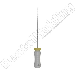 STAINLESS STEEL K FILES - pilniki stalowe do ręcznego opracowania kanału zęba - długość 25mm ( 6 szt./opak)