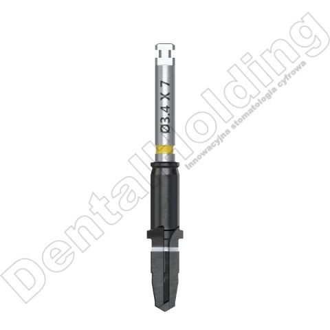Wiertło końcowe chirurgiczne śr. 3,4mm, dł. 7,0mm