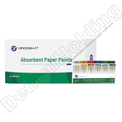 Sączki papierowe o śred. 0,4mm ( 100 szt./opak) ABSORBENT PAPER POINTS 04 TAPER