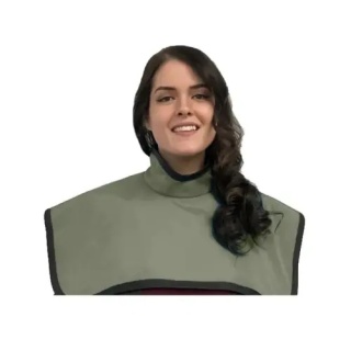 Fartuch ochronny bezołowiowy RTG CBCT z kołnierzem / CBCT PANO APRON WITH COLLAR 24 X 27" GRAY