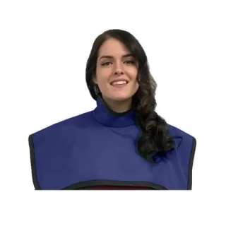 Fartuch ochronny bezołowiowy RTG CBCT z kołnierzem /CBCT PANO APRON WITH COLLAR 24 X 27" ROYAL BLUE