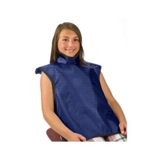 Fartuch ochronny bezołowiowy RTG dla dzieci / LEAD FREE PROTECTIVE CHILD SIZE BIB APRON W COLLAR 20 x 20.5" ELECTRIC BLUE