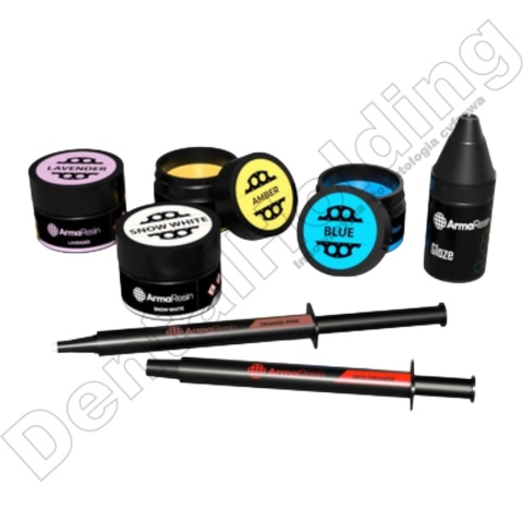 Pełny zestaw do barwienia i glazurowania Stain & Glaze Full Kit (18 Colour + 3 Glaze) Arma Resin