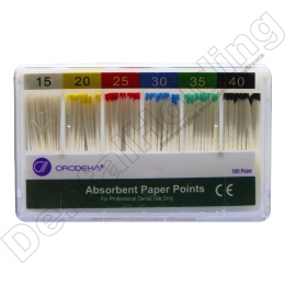 Sączki papierowe o śred. 0,6mm ( 100 szt./opak) ABSORBENT PAPER POINTS 04 TAPER
